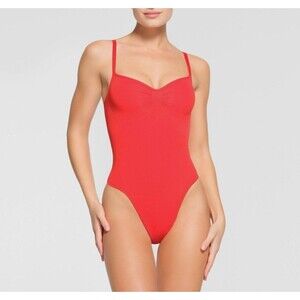 BN Skims Seamless Sculpt Thong Bodysuit Ruby small